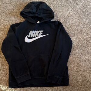 Nike Black and White Logo Hoodie